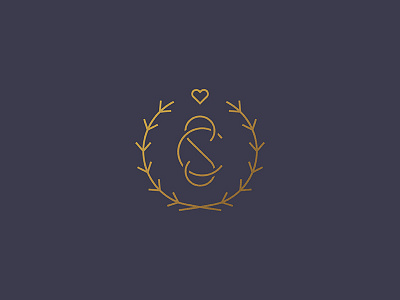 Sarah & Colin Wedding Monogram heart logo monogram wedding