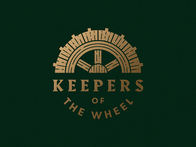 Keepers of the Wheel logo water wheel watermill whiskey