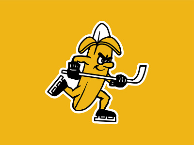 Bad Banana Boys bad banana hockey illustration jersey mascot