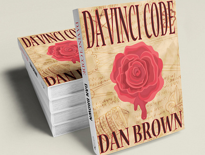 Davinci Code Book Cover Design book cover book cover design dan brown davinci code design flat illustration vector