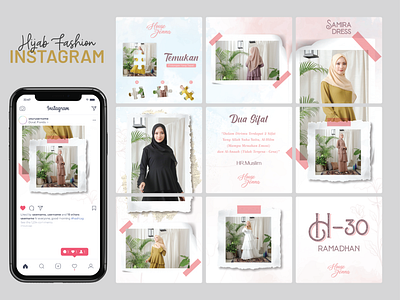 Hijab Fashion Instagram Post facebook post graphic design instagram feed instagram post media social post