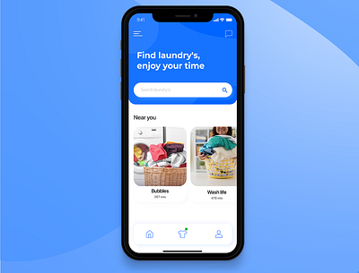 Laundry app concept app branding design illustrator laundry laundry app ui ux