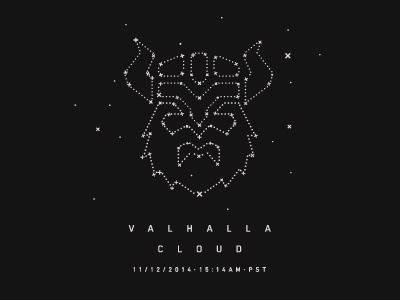 Valhalla Shirt constellation sky space stars viking