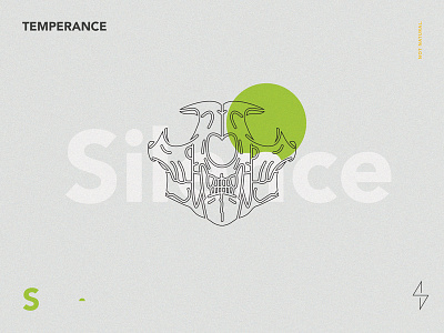Silence cat color death green layout silence skull temperance type