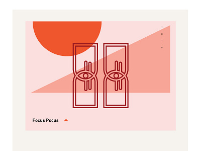 Focus Pocus circle color eyes geometry layout shapes sun trees triangle type whitespace