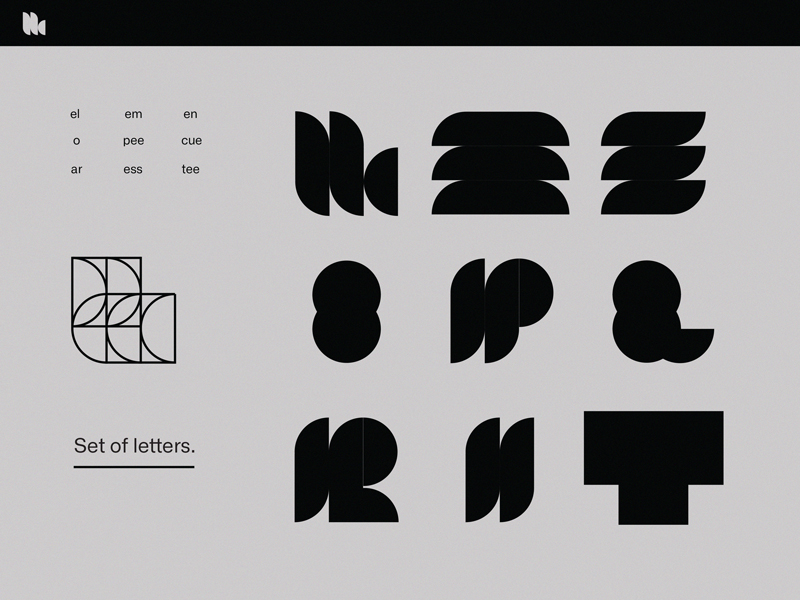 Display letterforms by Sophia Umansky on Dribbble