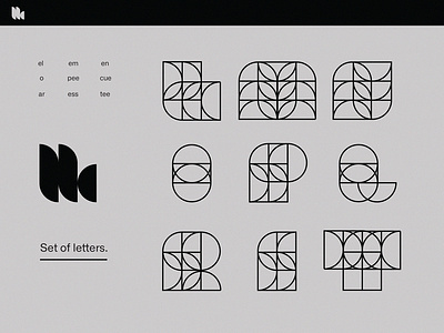 Display letterforms by Sophia Umansky on Dribbble