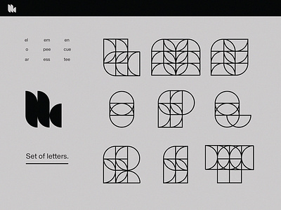 Display letterforms circles display experimental geometric line minimalism shapes solid type typography