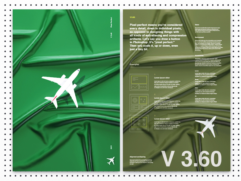 Airplane Poster Idea color green image grid typography content information technical illustration layour poster airplane