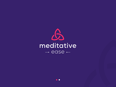 meditative ease branding graphic design logo ui