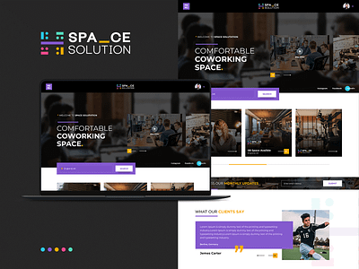 Space Solutions branding graphic design ui