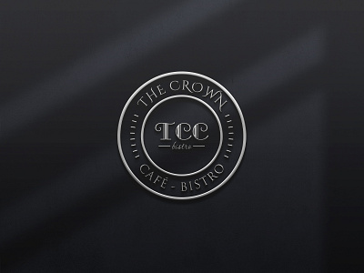 The Crown Café Bistro branding graphic design logo