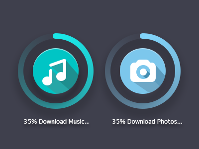 Download Button button gui flat