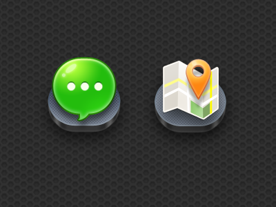 Oval android gui icon map message