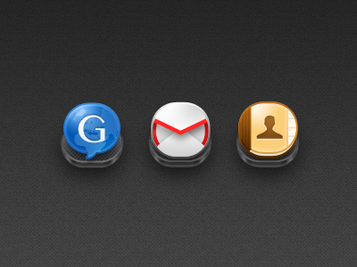Oval android contacts gmail gtalk gui icon