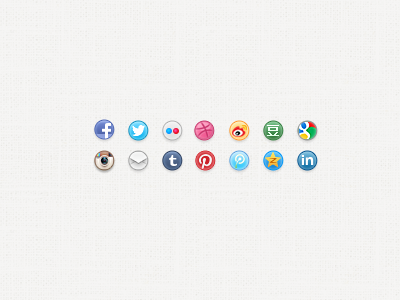 Social Networking facebook google icon instagram social twitter weibo