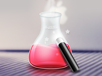 Dribbble Labs dribbble flask gui icon labs pink