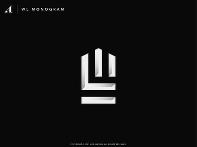 WL MONOGRAM branding icon l letter lettering logo logomark logotype lw monogram typography w wl