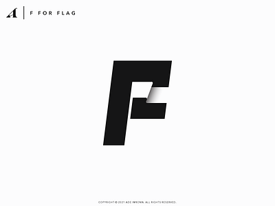 F FOR FLAG branding design f flag icon identity letter lettering logo logomark logotype minimalist monogram negative space type typography