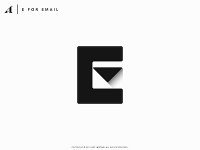 E FOR EMAIL branding design e email icon illustration letter lettering logo logomark logotype mail monogram negative space typography