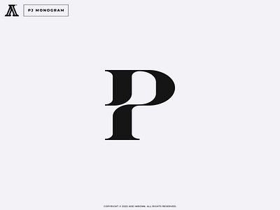 PJ MONOGRAM icon jp letter lettering logo logomark logotype mark monogram pj typography