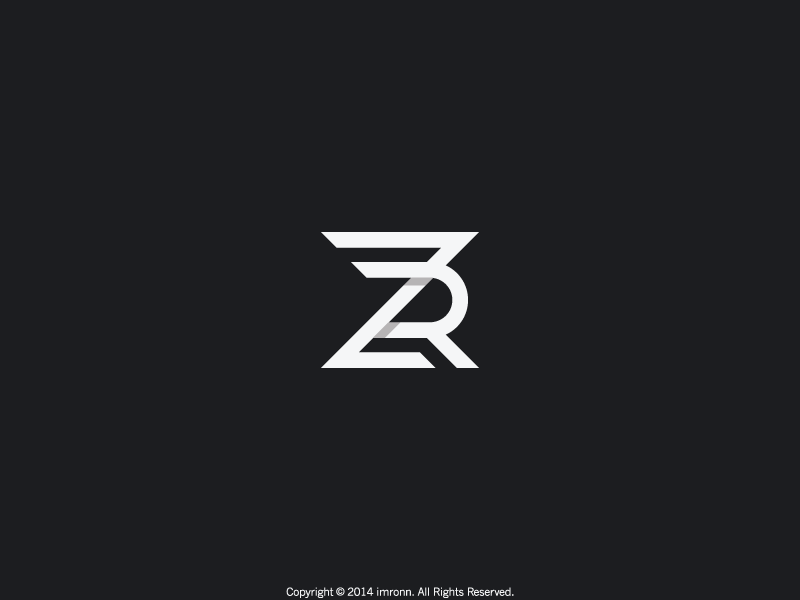 ZR Monogram by Ade Imronn on Dribbble