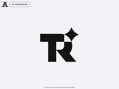 TR MONOGRAM design icon letter lettering logo logomark mark monogram rt star tr typography