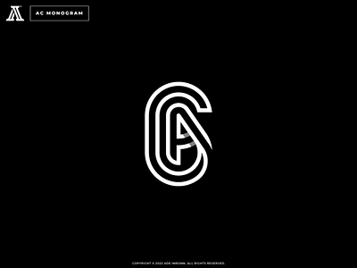 AC MONOGRAM a c ca icon letter lettering logo logomark mark monogram typography