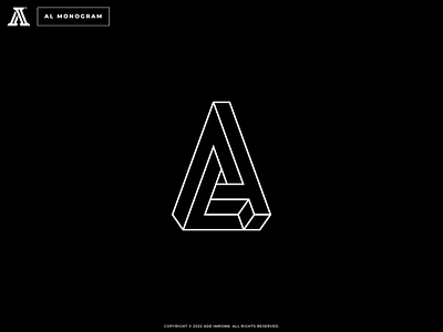 AL MONOGRAM a al design icon l la letter lettering logo logomark mark monogram typography