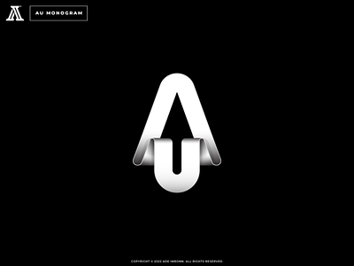 AU Monogram a au branding design icon letter lettering logo logomark mark monogram typography u ua visual