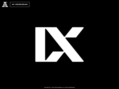 AX Monogram a ax brand design branding design icon letter lettering logo logomark mark monogram typography x xa