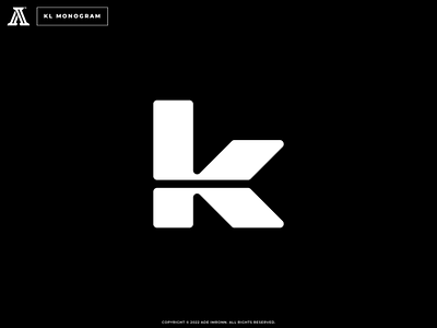 KL Monogram branding design graphic design icon k kl l letter lettering lk logo logomark mark monogram typography