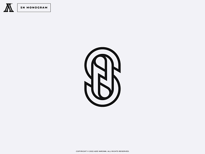 SN Monogram branding design graphic design icon letter lettering logo logomark mark monogram n ns s sn typography visual