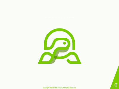 Turtle animal design icon illustration logo logomark minimal