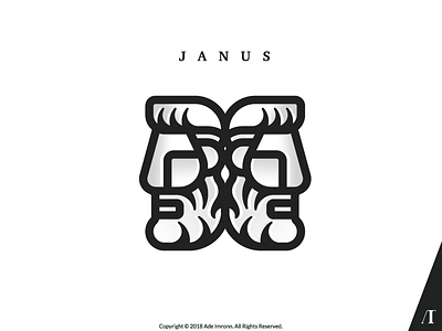 Janus illustration lettering logo logomark