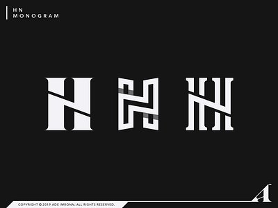 HN Monogram branding icon identity letter lettering logo logotype monogram type typography