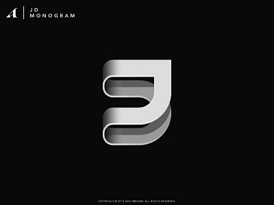 JD Monogram branding d j letter lettering logo logomark logotype mark type typography