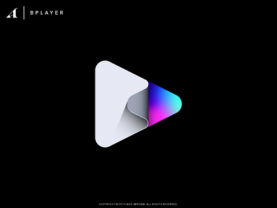 BPlayer b branding button design icon illustration logo logomark media play player video