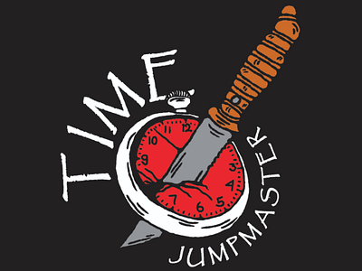 Time Jumpmaster design badge vintage artwork