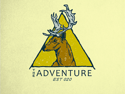 The Adventure vintage badge retro badass