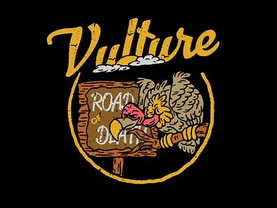 Vulture vintage badge vulture retro