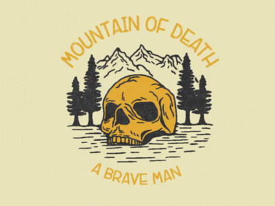 Mountain of death design art illustration sale