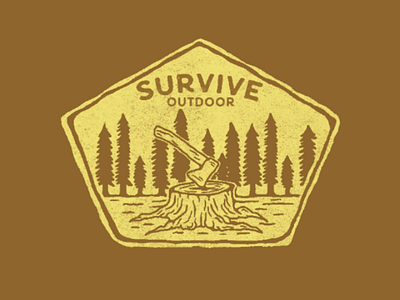 Survive design vintage sale art