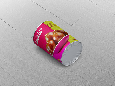 Tin Package Design For Gulab Jamun Sweets
