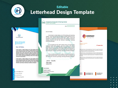 Letterhed design template adobe photoshop corporate design corporate identity creative design letterhead letterhead design letterhead template letterheads letterhead logo microsoft word