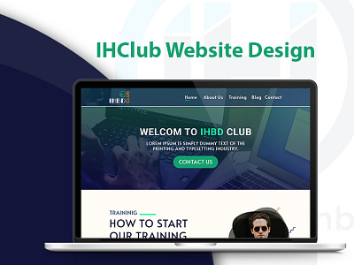 IHClub Website UI Design & Development imamhossainbd responsive website website website design website designer website designers website developer website ui website ui ux websitedesigner