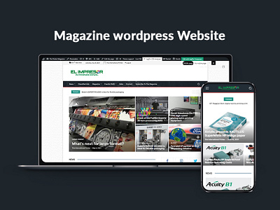 Elimpresor Magazine WordPress Website