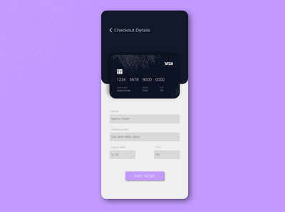 #dailyui #002 Checkout Page checkout design ui