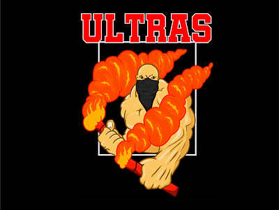 ULTRAS art cover cover art design design art designlogo football holligan illustration illustrator logo ultras vector