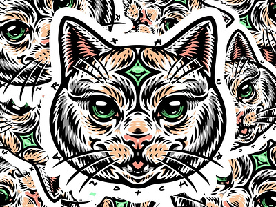 Cat sticker